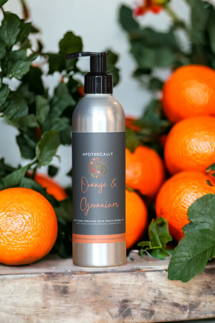 Orange and Geranium Body Wash